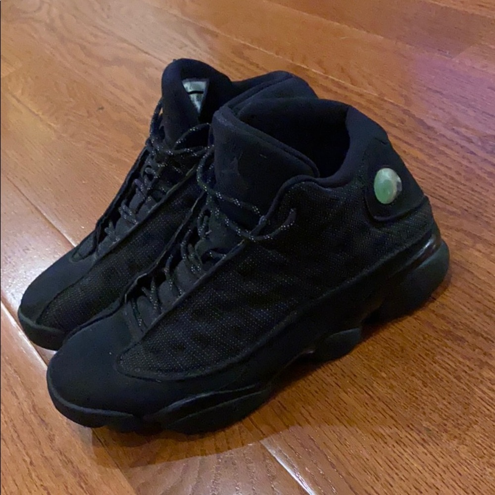 Men Jordan Sneakers- Black Cat 13’s Retro